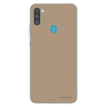 Picasee silikonska prozirna maskica za Samsung Galaxy M11 - Soft Sand