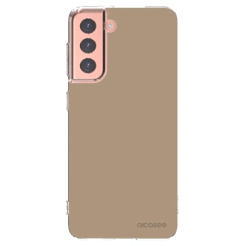 Picasee silikonska prozirna maskica za Samsung Galaxy S21 5G G991B - Soft Sand