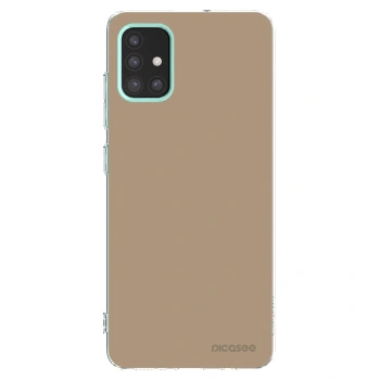 Picasee silikonska prozirna maskica za Samsung Galaxy M31s - Soft Sand
