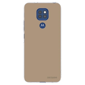 Picasee silikonska prozirna maskica za Motorola Moto G9 Play - Soft Sand