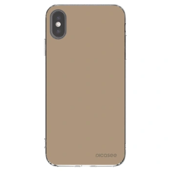 Picasee silikonska prozirna maskica za Apple iPhone XS Max - Soft Sand