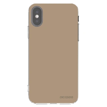 Picasee silikonska prozirna maskica za Apple iPhone X/XS - Soft Sand