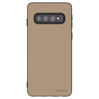 Picasee crna silikonska maskica za Samsung Galaxy S10 G973 - Soft Sand