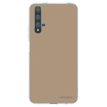 Picasee silikonska prozirna maskica za Huawei Nova 5T - Soft Sand