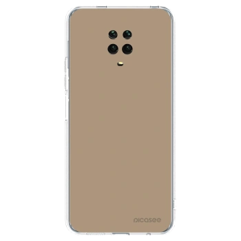 Picasee silikonska prozirna maskica za Xiaomi Redmi Note 9 Pro - Soft Sand