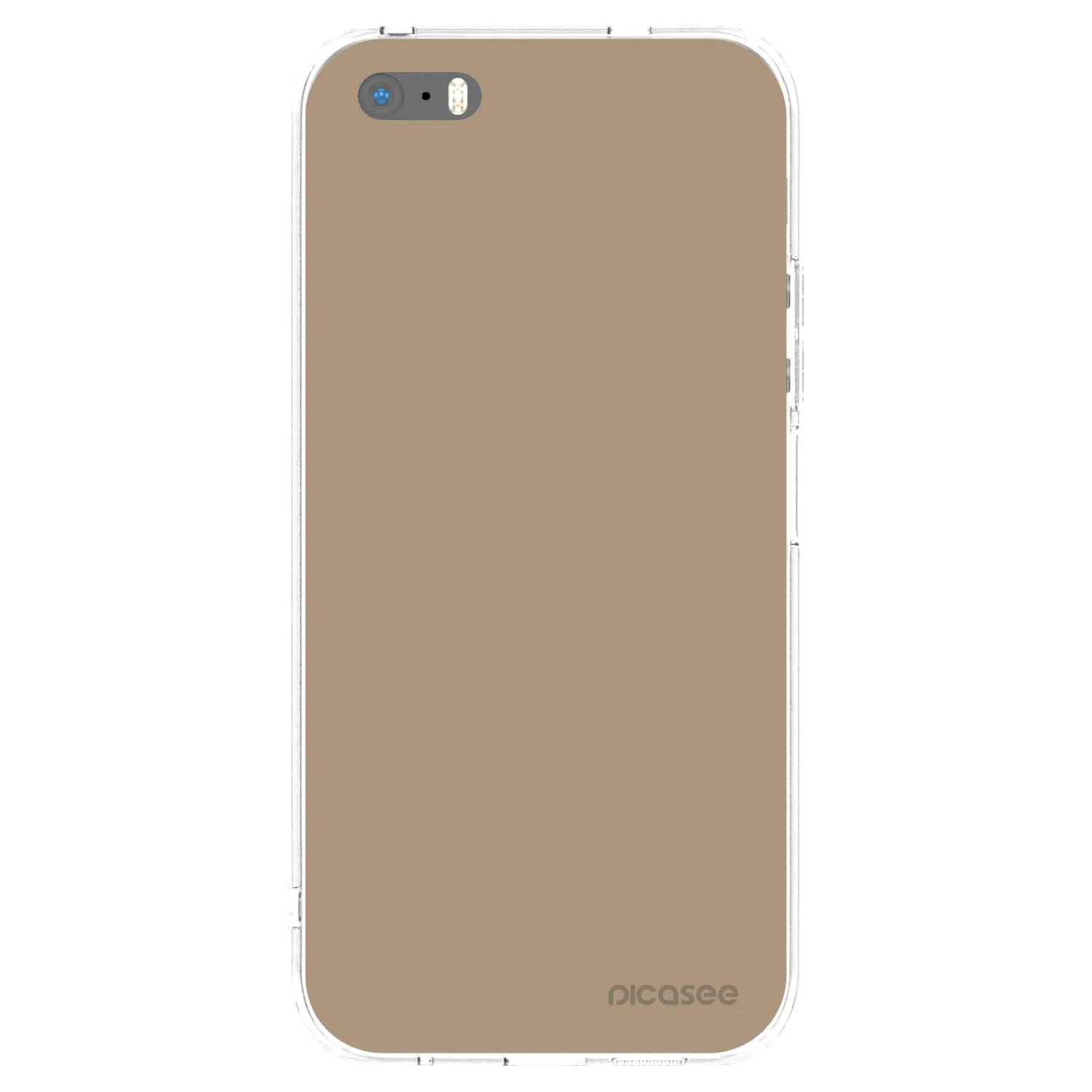 Picasee silikonska prozirna maskica za Apple iPhone 5/5S/SE - Soft Sand