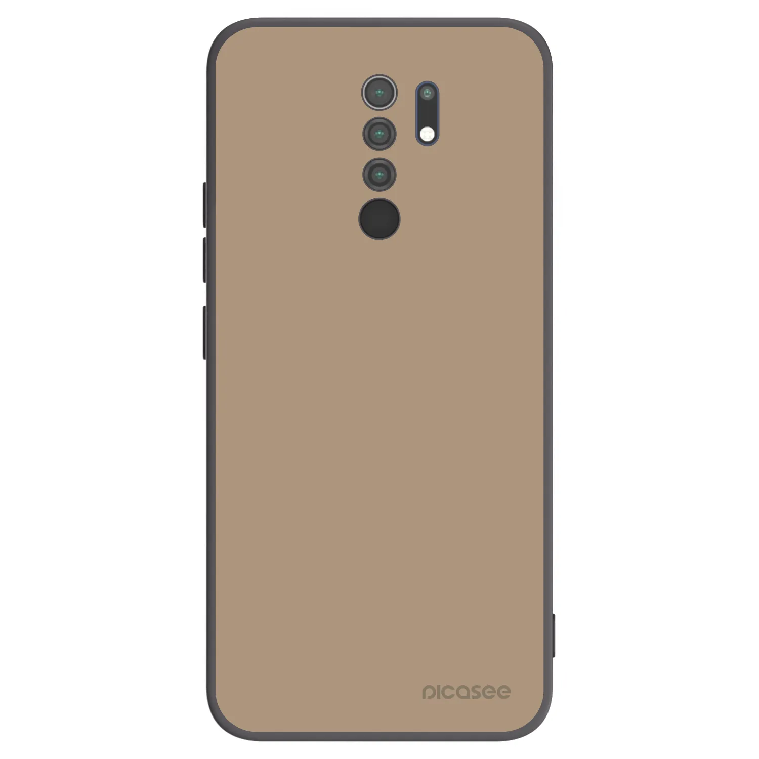 Picasee crna silikonska maskica za Xiaomi Redmi 9 - Soft Sand