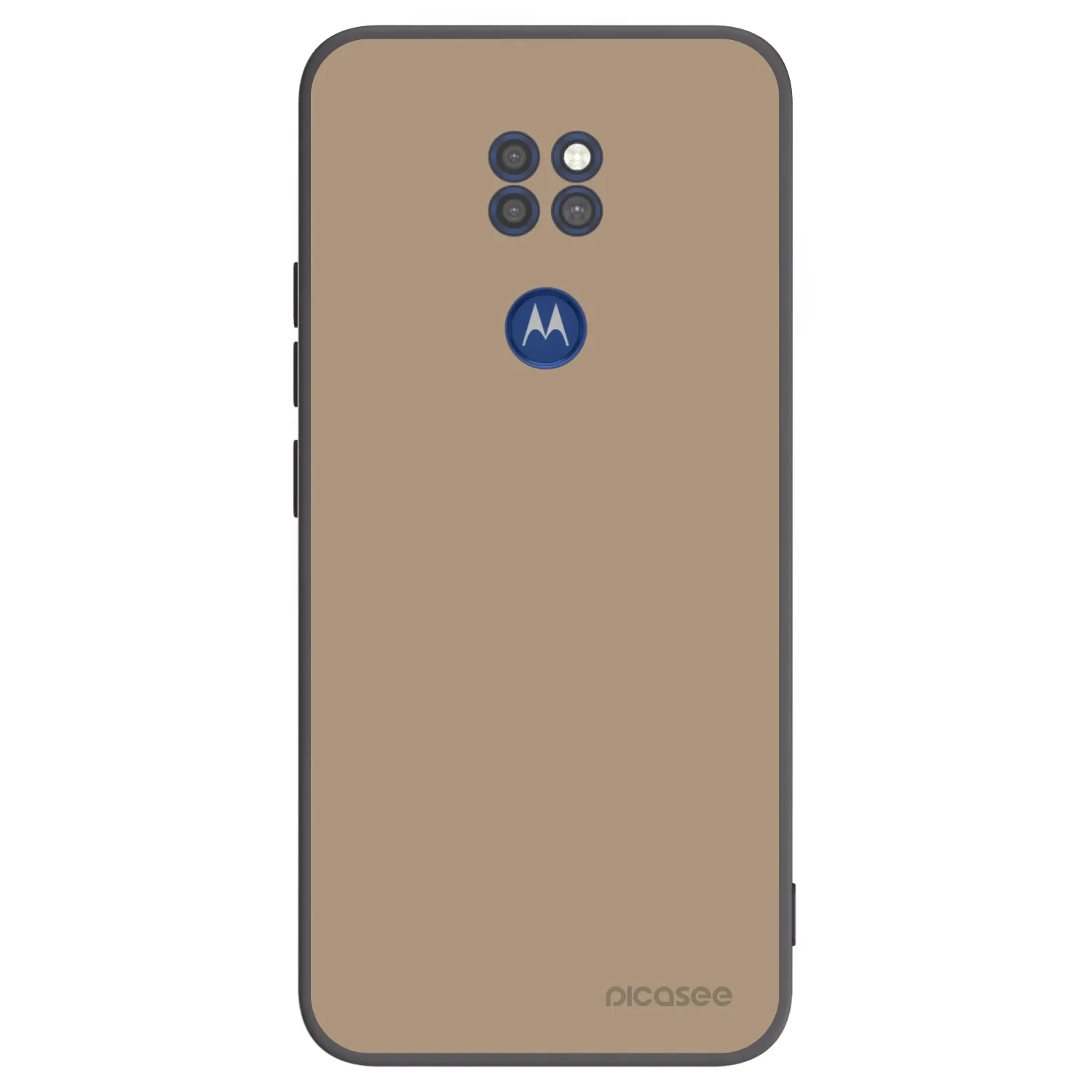 Picasee crna silikonska maskica za Motorola Moto G9 Play - Soft Sand