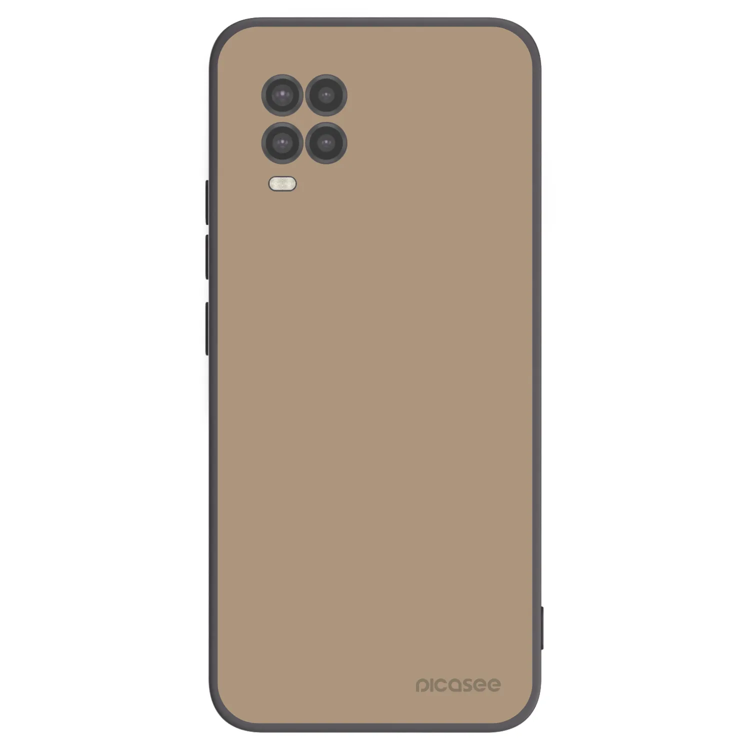 Picasee crna silikonska maskica za Xiaomi Mi 10 Lite - Soft Sand