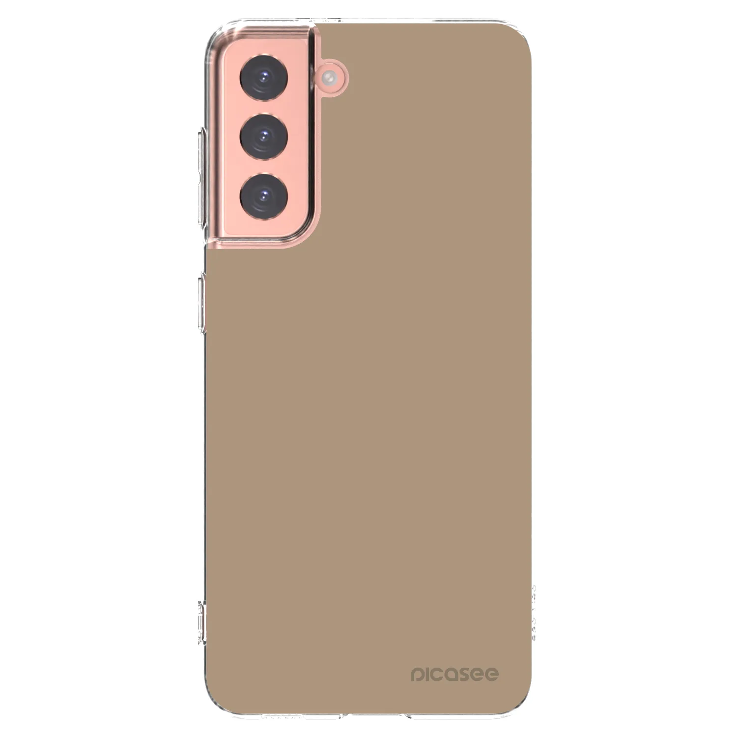 Picasee silikonska prozirna maskica za Samsung Galaxy S21 5G G991B - Soft Sand