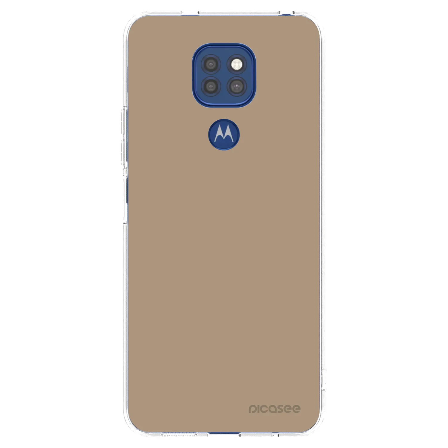 Picasee silikonska prozirna maskica za Motorola Moto G9 Play - Soft Sand