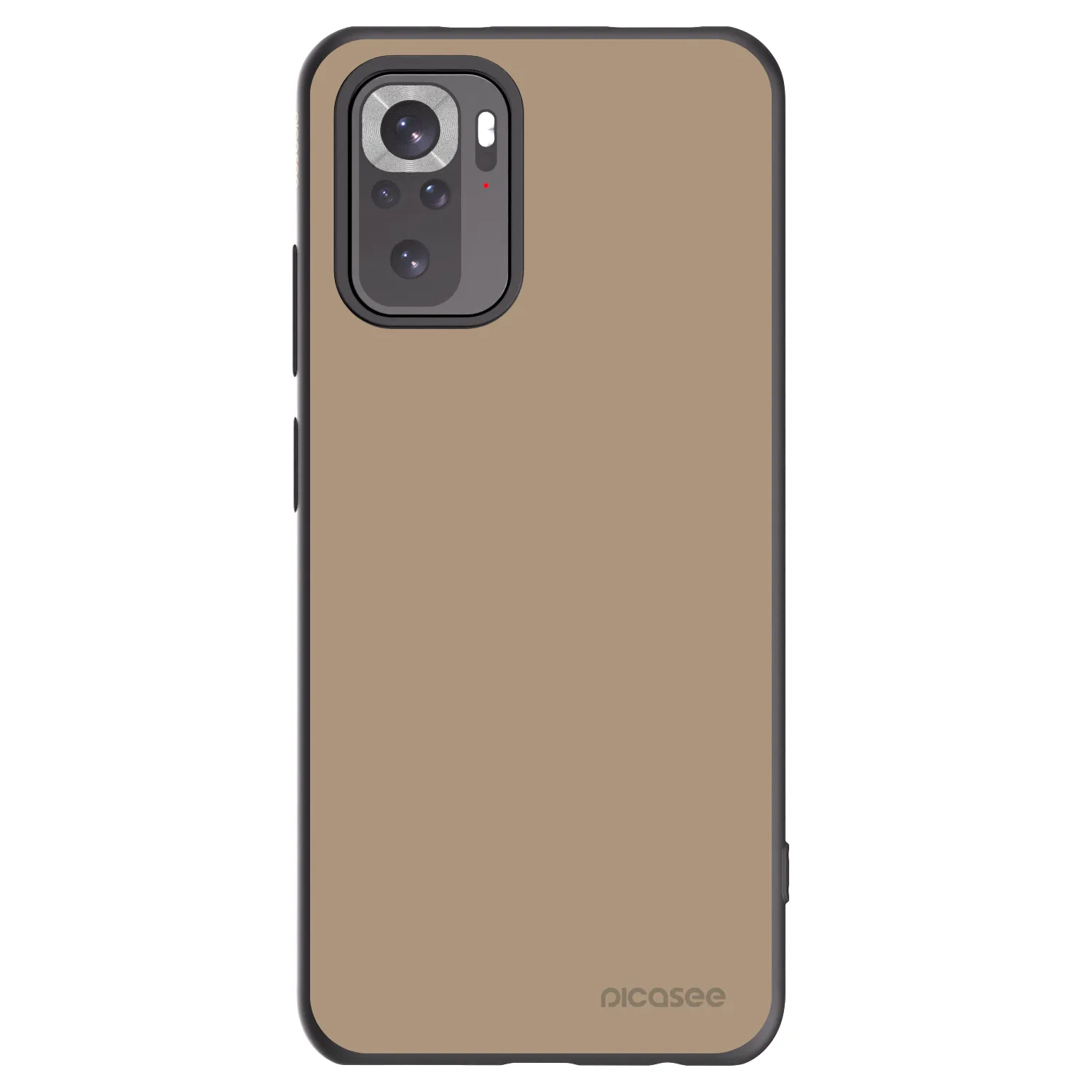 Picasee crna silikonska maskica za Xiaomi Redmi Note 10S - Soft Sand