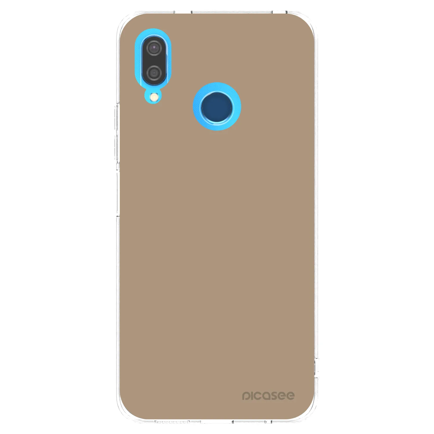 Picasee silikonska prozirna maskica za Huawei P20 Lite - Soft Sand