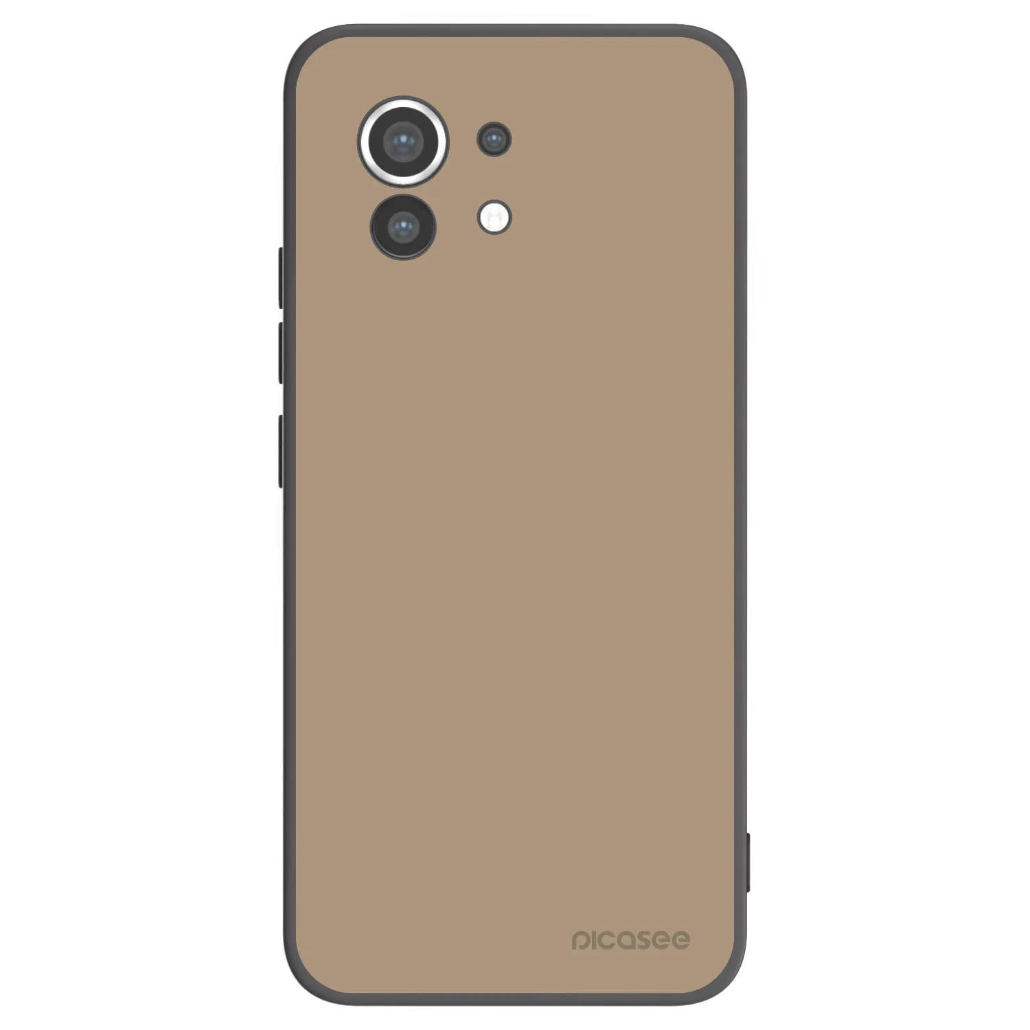 Picasee crna silikonska maskica za Xiaomi Mi 11 - Soft Sand