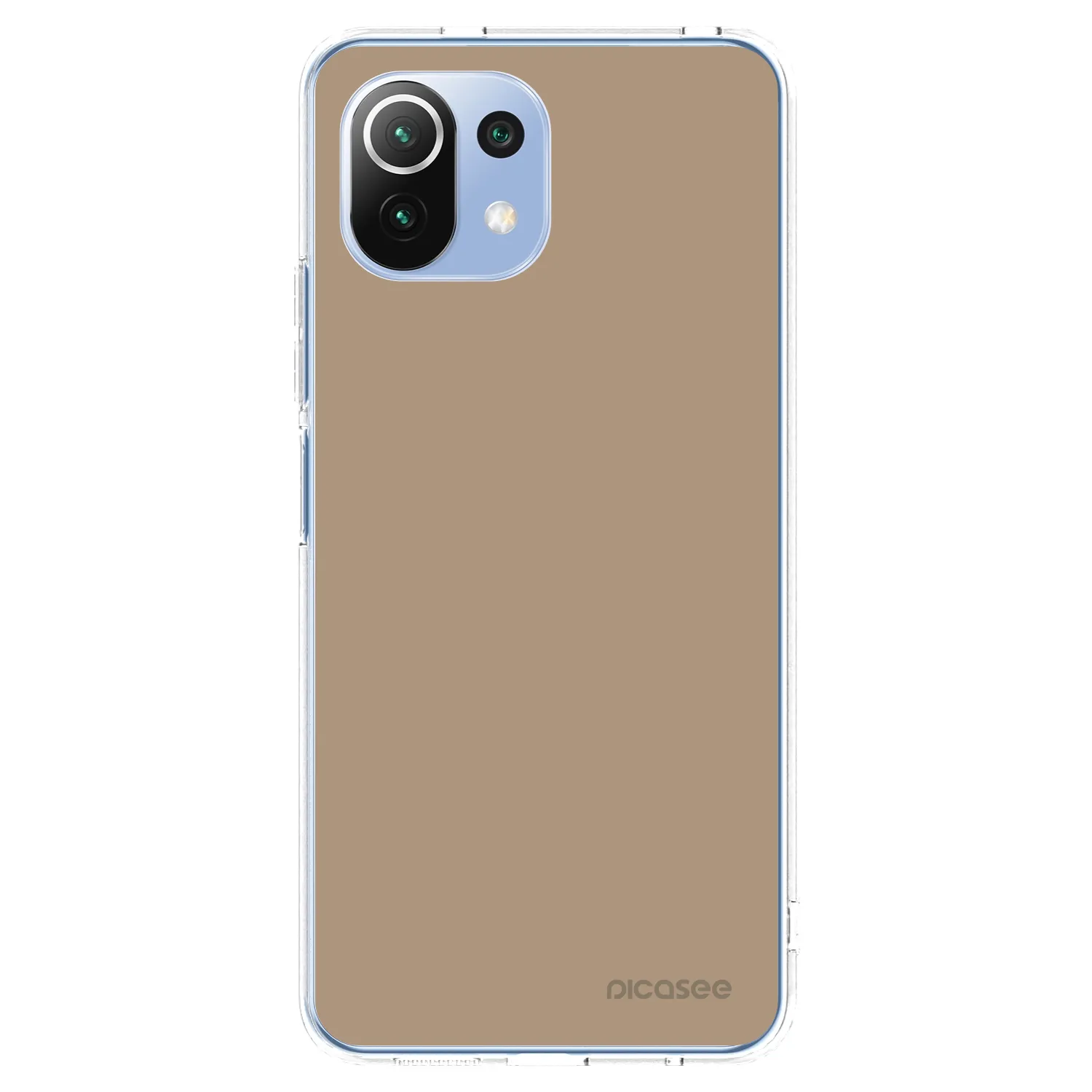 Picasee silikonska prozirna maskica za Xiaomi Mi 11 Lite - Soft Sand