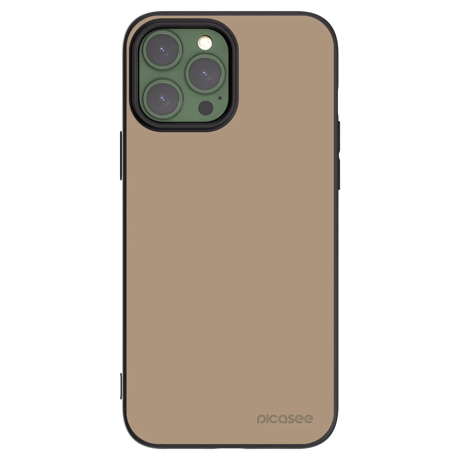 Picasee crna silikonska maskica za Apple iPhone 13 Pro Max - Soft Sand
