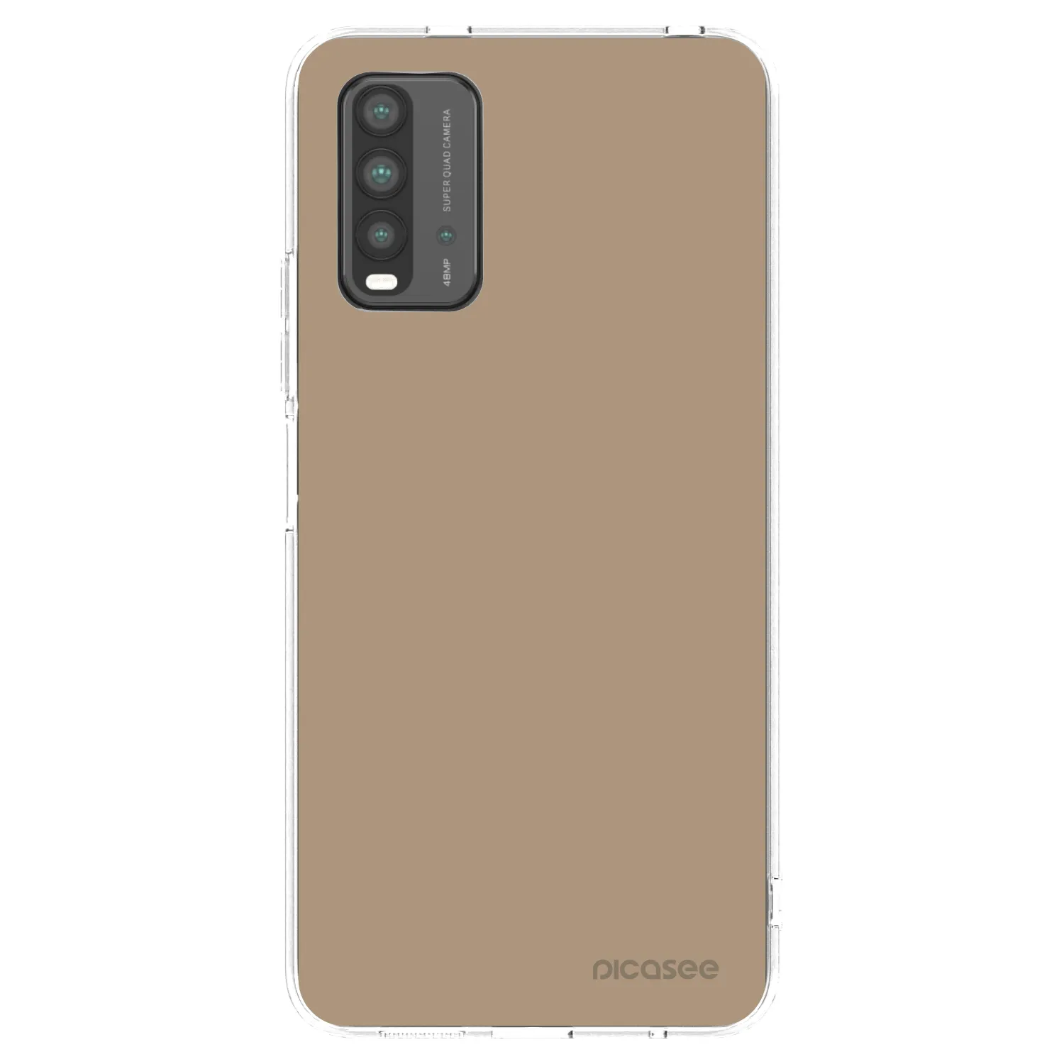 Picasee silikonska prozirna maskica za Xiaomi Redmi 9T - Soft Sand