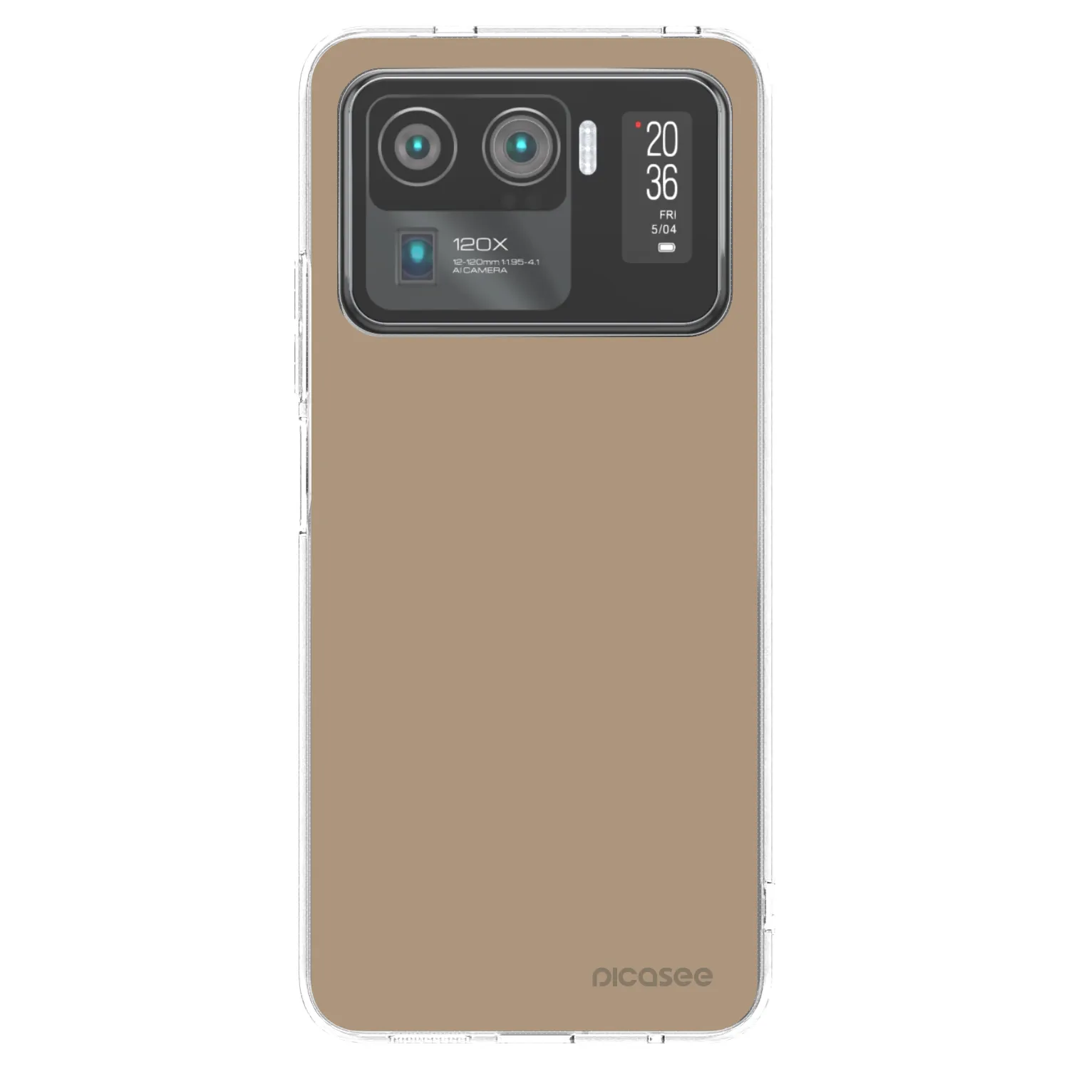 Picasee silikonska prozirna maskica za Xiaomi Mi 11 Ultra - Soft Sand