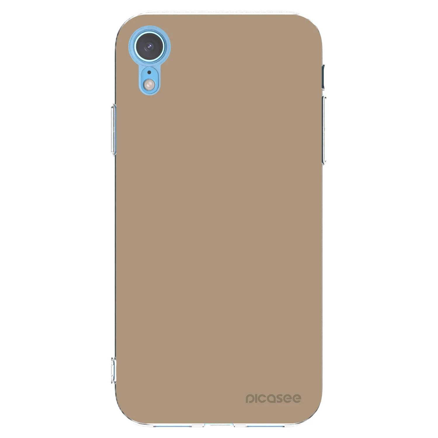 Picasee silikonska prozirna maskica za Apple iPhone XR - Soft Sand