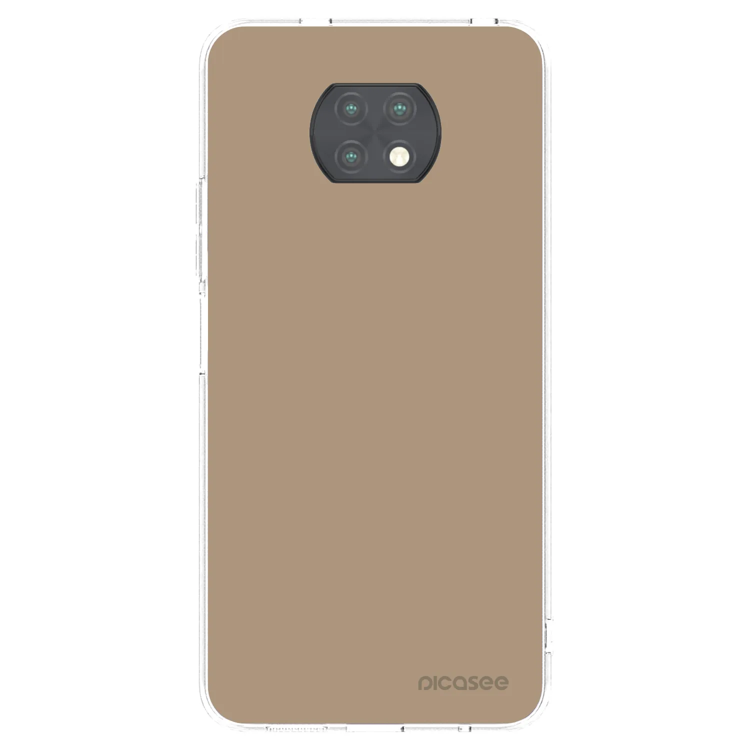 Picasee silikonska prozirna maskica za Xiaomi Redmi Note 9T - Soft Sand