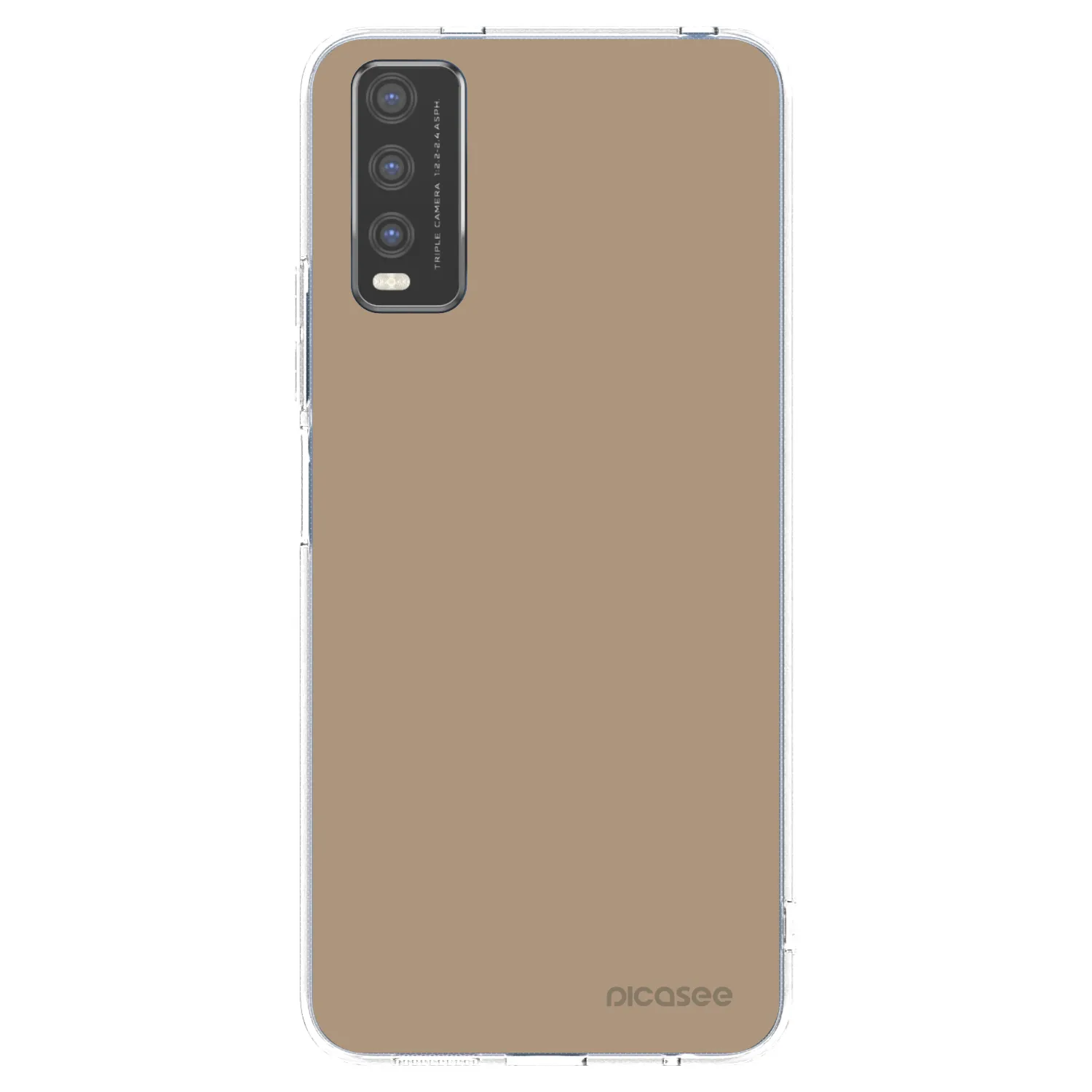 Picasee silikonska prozirna maskica za Vivo Y20s - Soft Sand