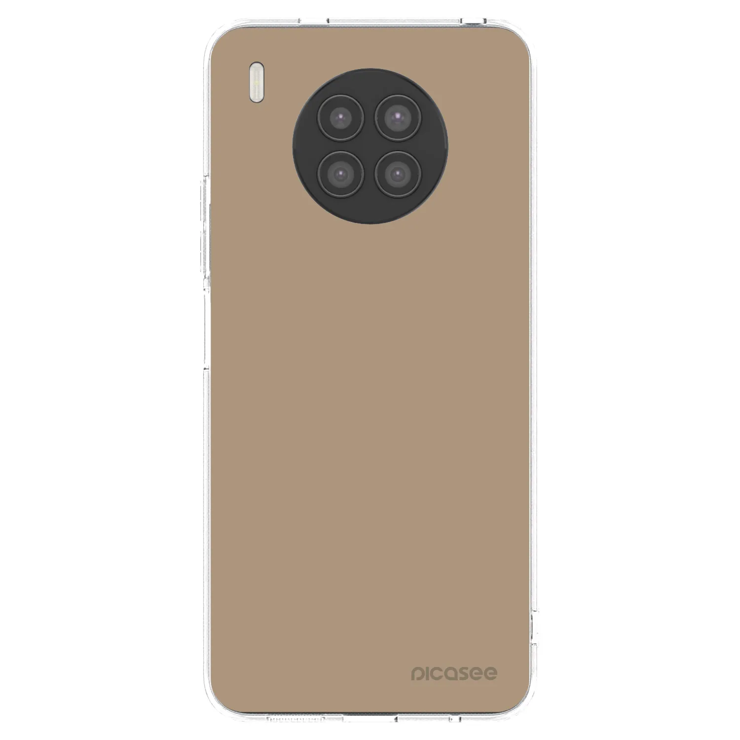 Picasee silikonska prozirna maskica za Huawei Nova 8i - Soft Sand