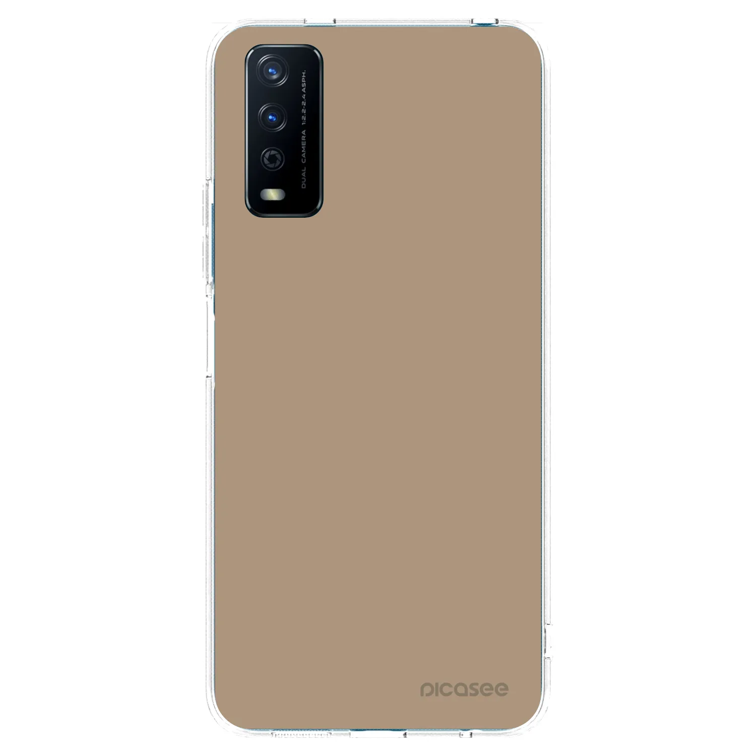Picasee silikonska prozirna maskica za Vivo Y11s - Soft Sand