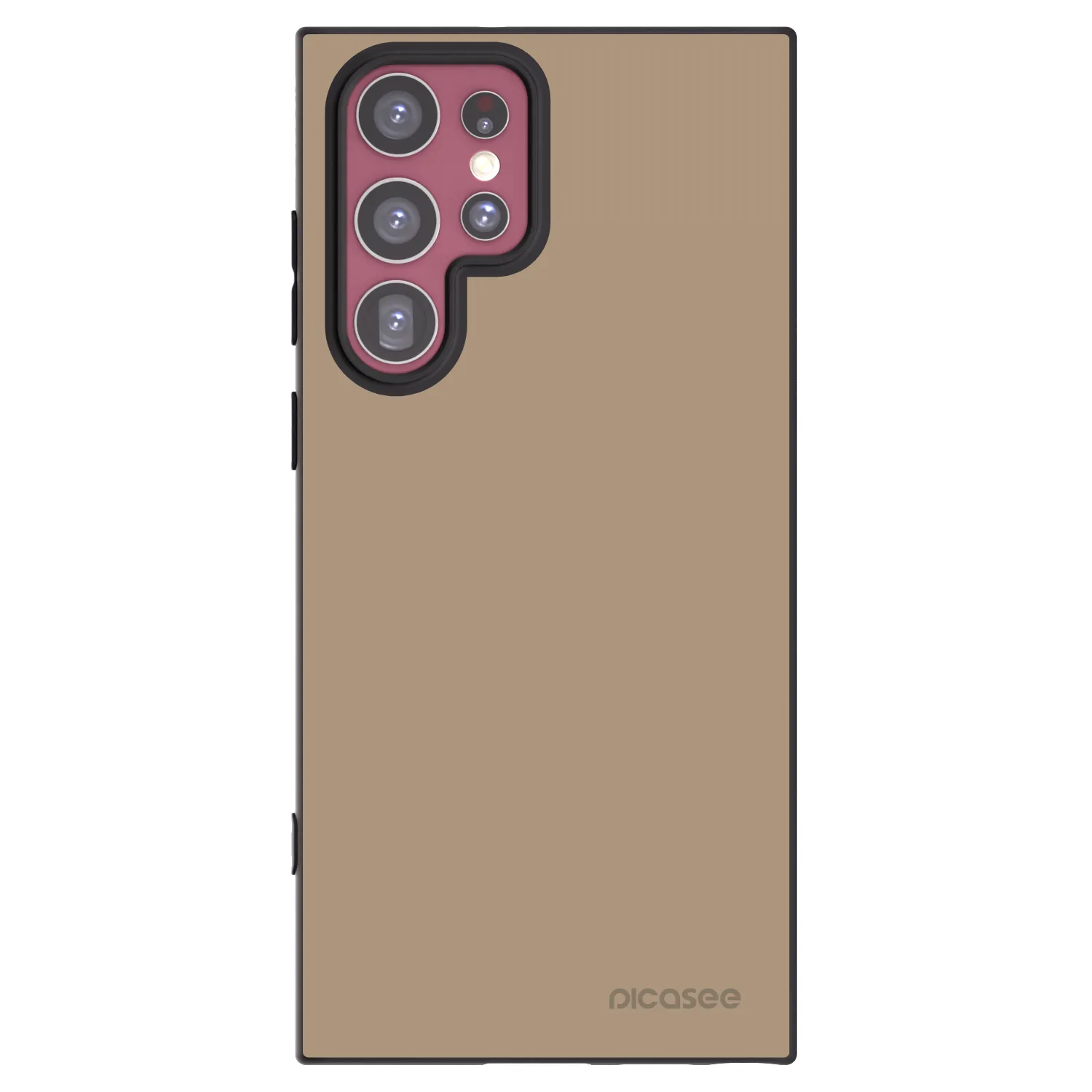 Picasee crna silikonska maskica za Samsung Galaxy S22 Ultra 5G - Soft Sand