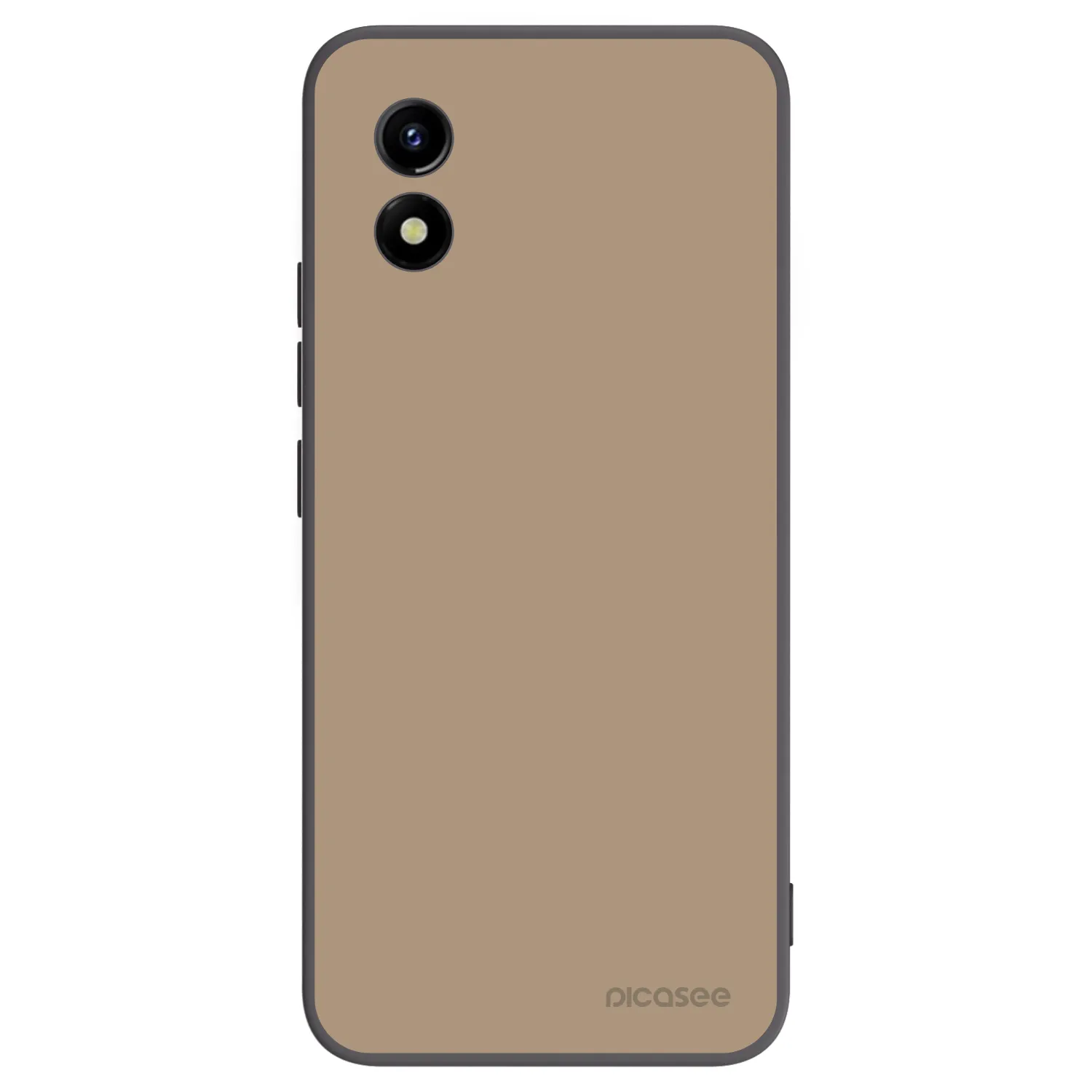 Picasee crna silikonska maskica za Vivo Y01 - Soft Sand