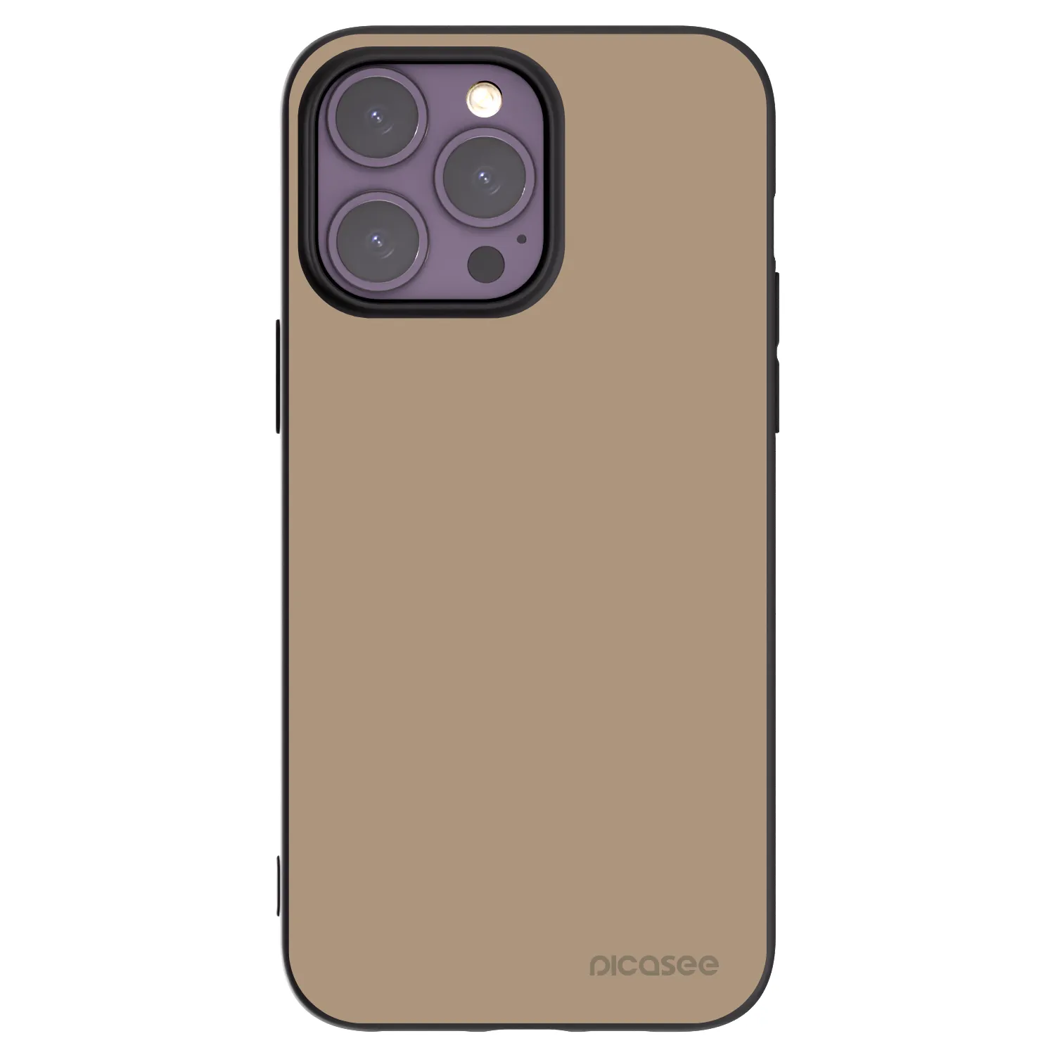 Picasee crna silikonska maskica za Apple iPhone 14 Pro Max - Soft Sand