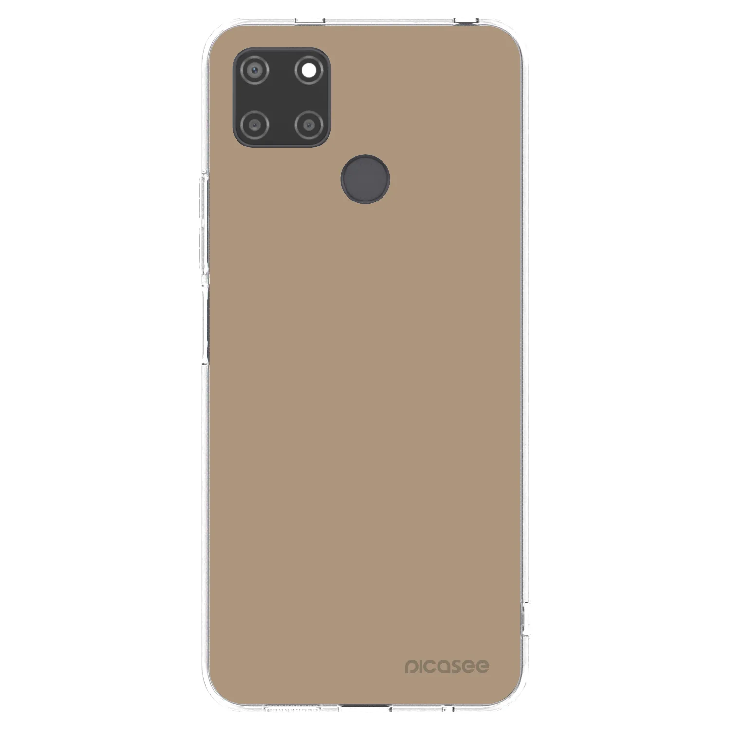 Picasee silikonska prozirna maskica za Realme C21Y - Soft Sand
