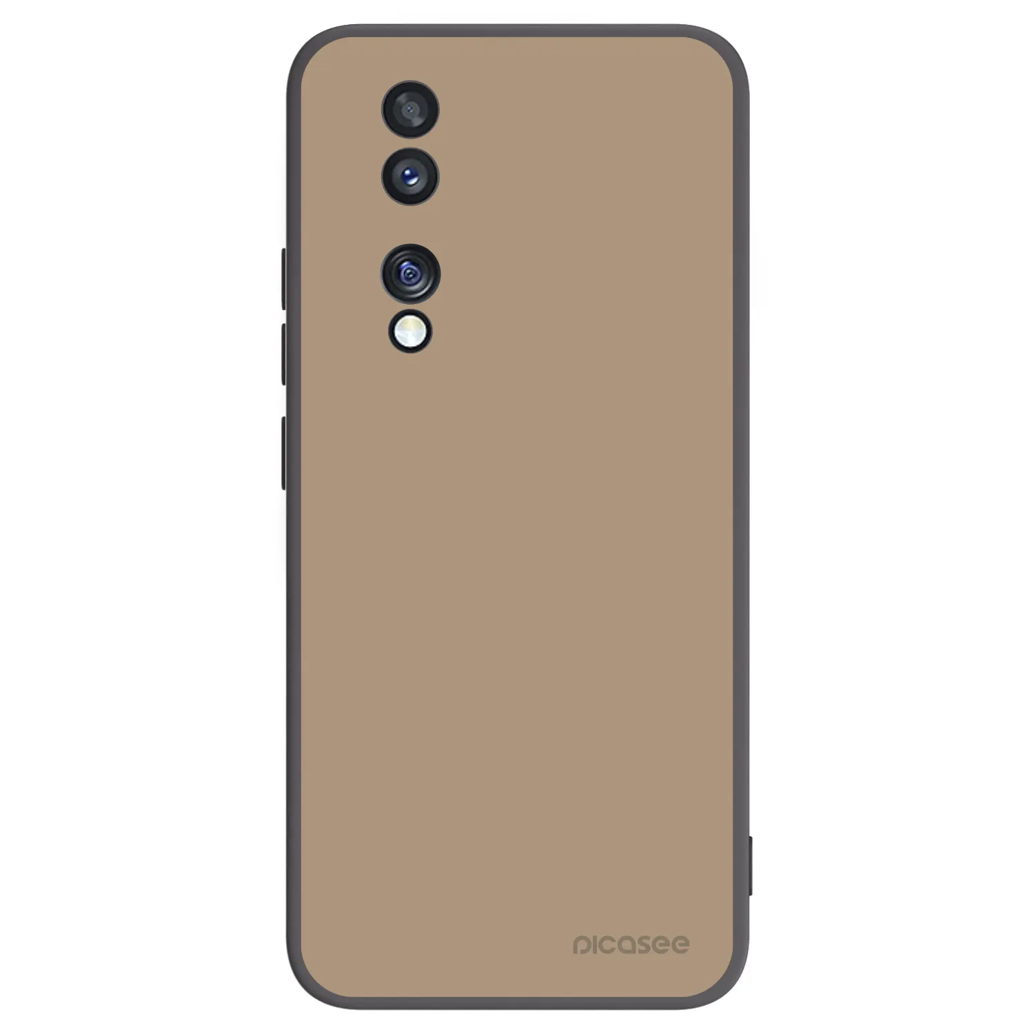Picasee crna silikonska maskica za Honor 70 - Soft Sand