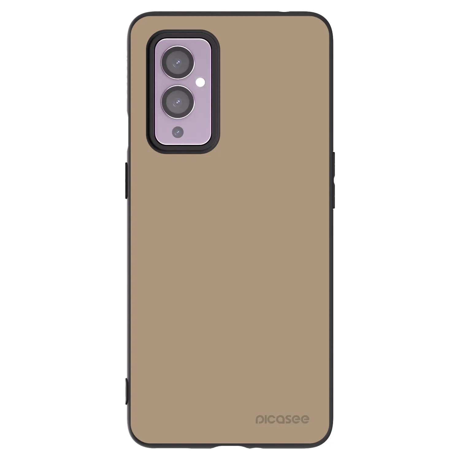 Picasee crna silikonska maskica za OnePlus 9 - Soft Sand