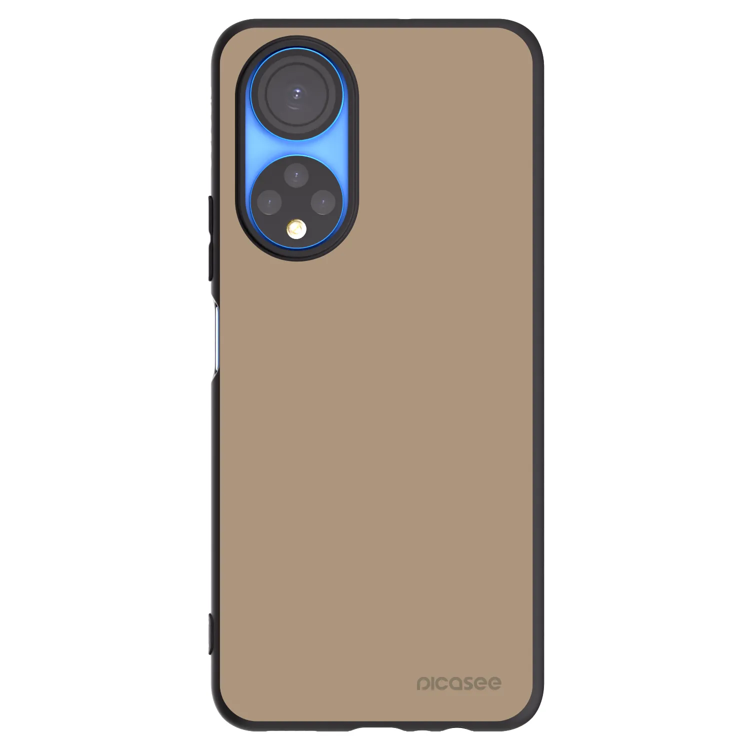 Picasee crna silikonska maskica za Honor X7 - Soft Sand