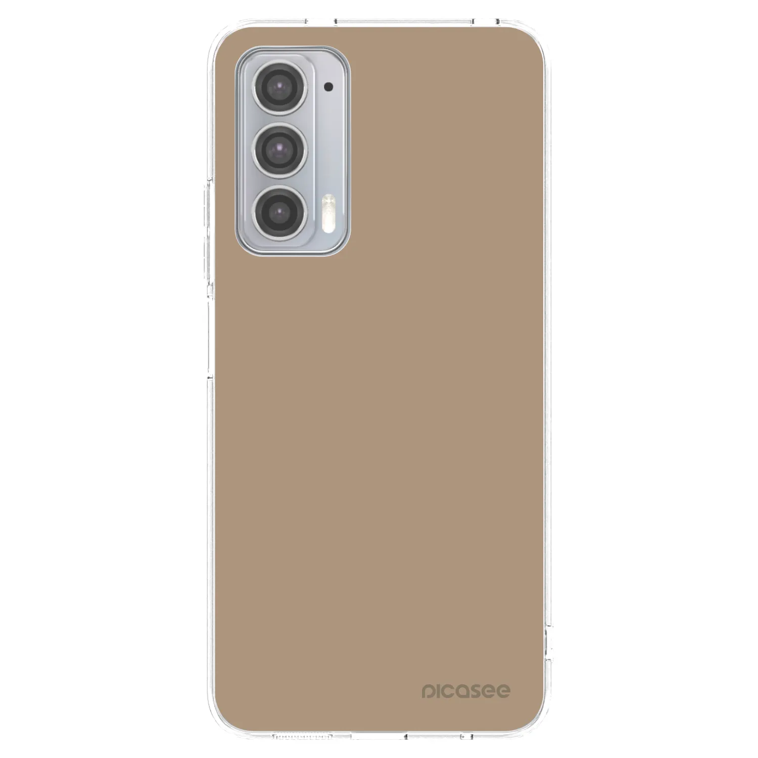 Picasee silikonska prozirna maskica za Motorola Edge 20 - Soft Sand