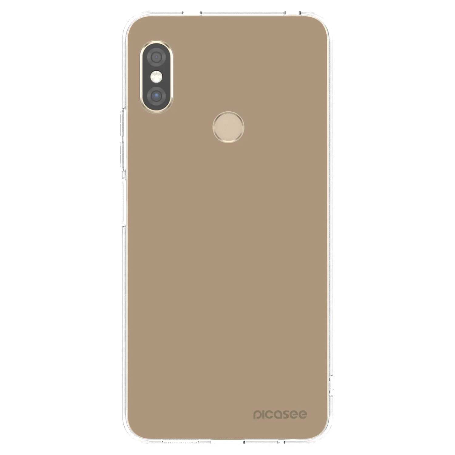 Picasee silikonska prozirna maskica za Xiaomi Redmi Note 5 Global - Soft Sand