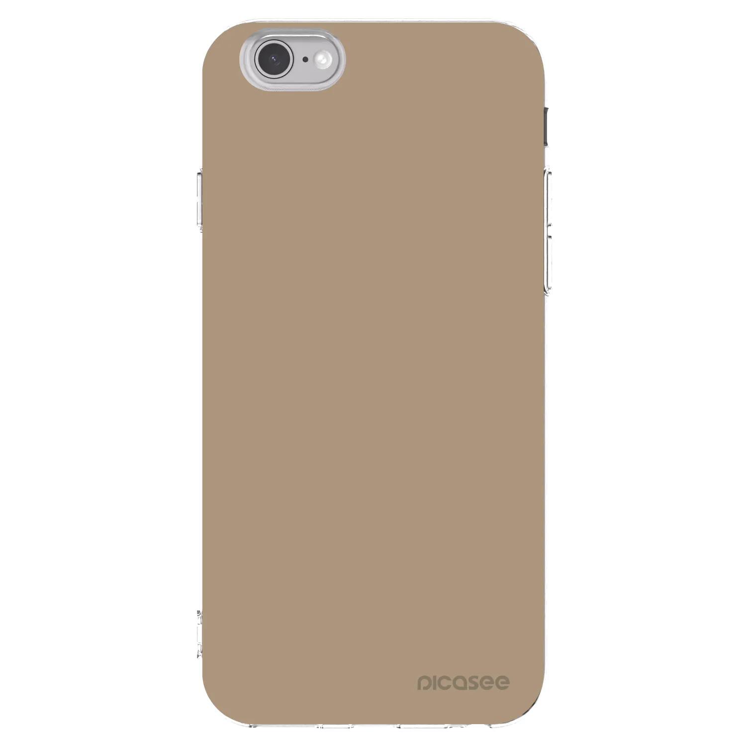 Picasee silikonska prozirna maskica za Apple iPhone 6/6S - Soft Sand