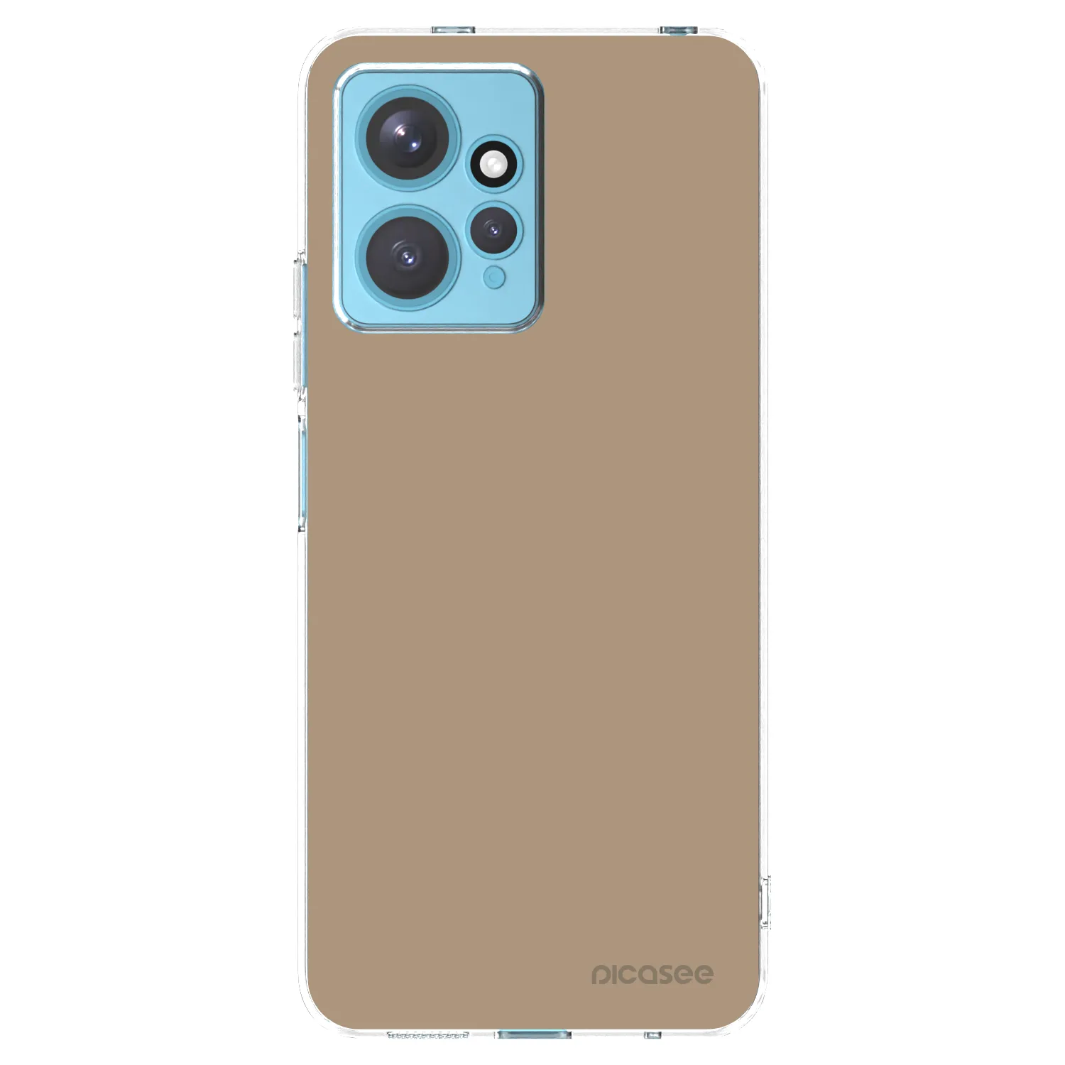 Picasee silikonska prozirna maskica za Xiaomi Redmi Note 12 4G - Soft Sand