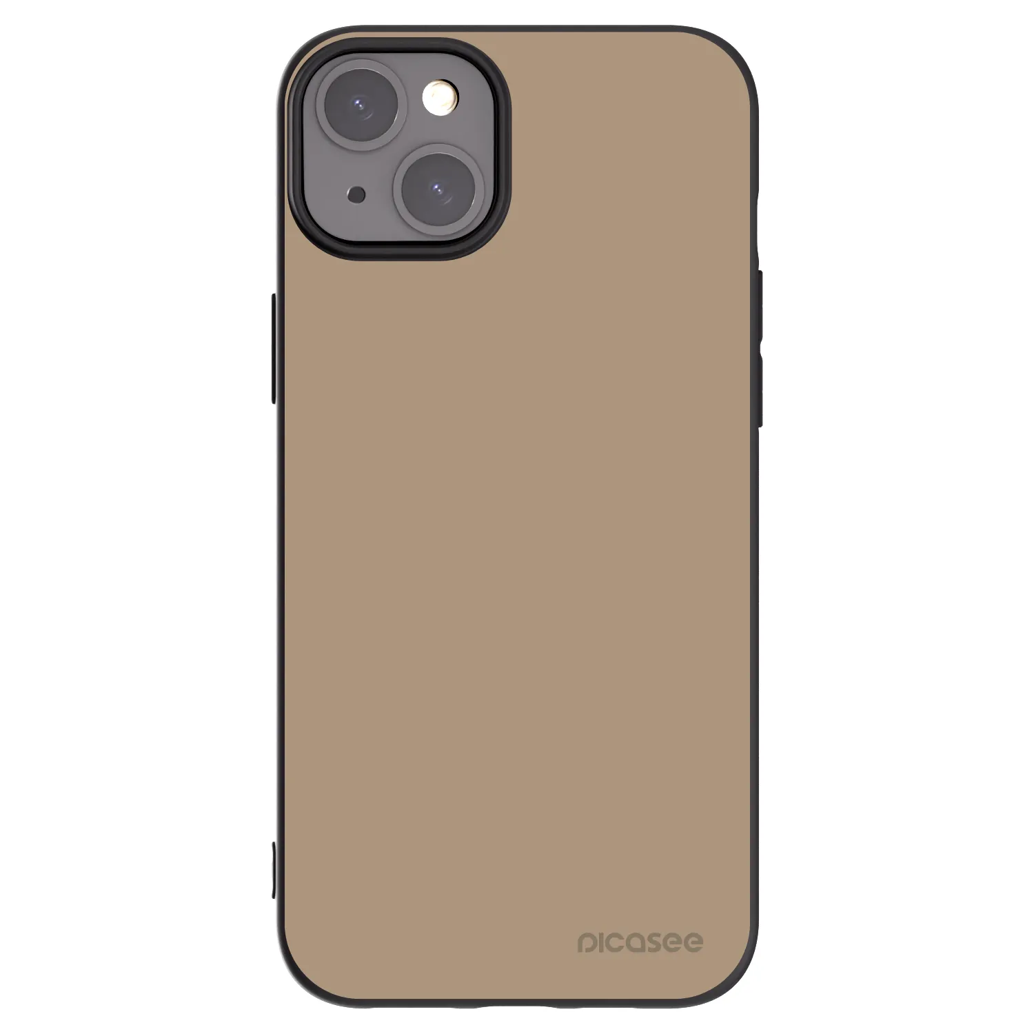 Picasee crna silikonska maskica za Apple iPhone 15 Plus - Soft Sand