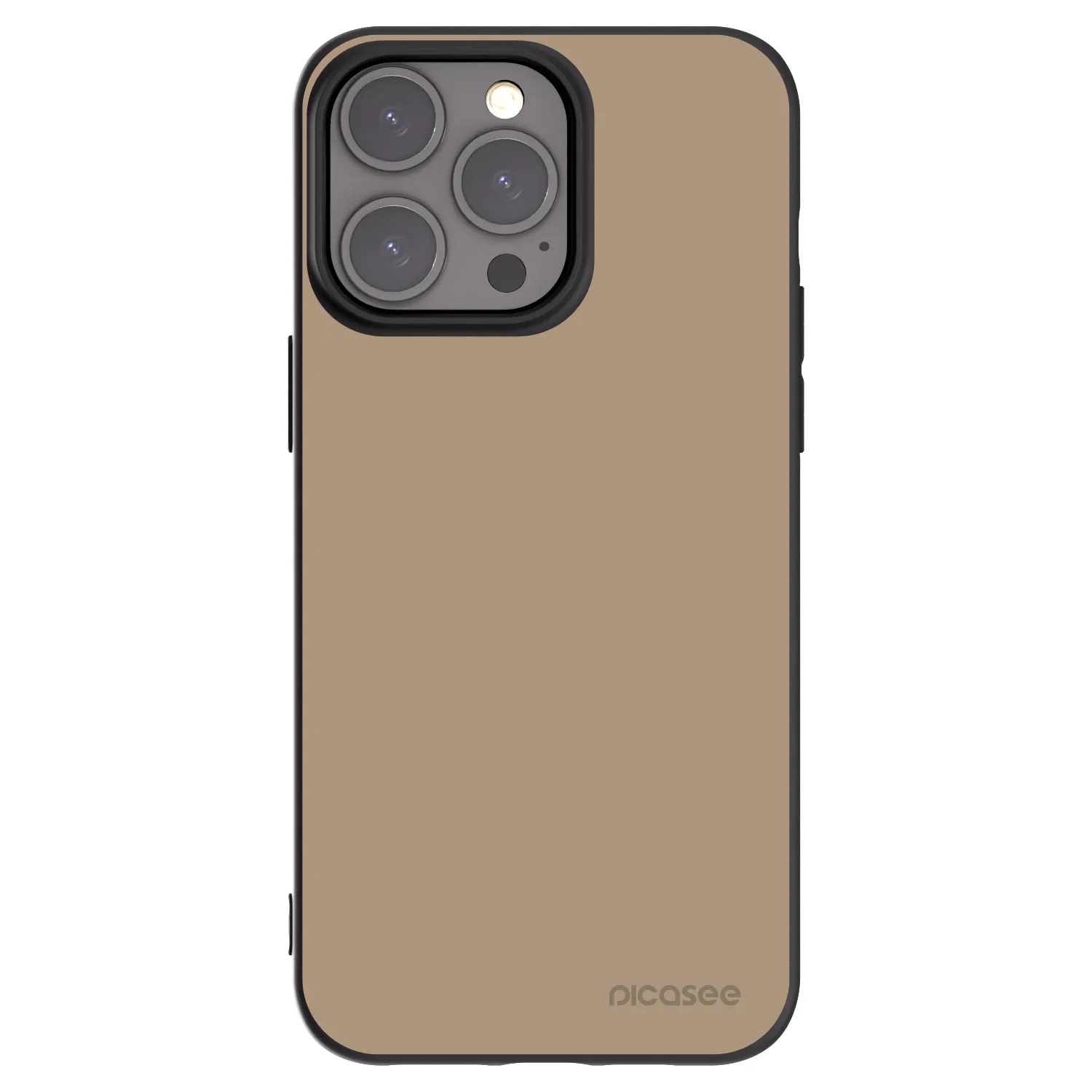 Picasee crna silikonska maskica za Apple iPhone 15 Pro Max - Soft Sand