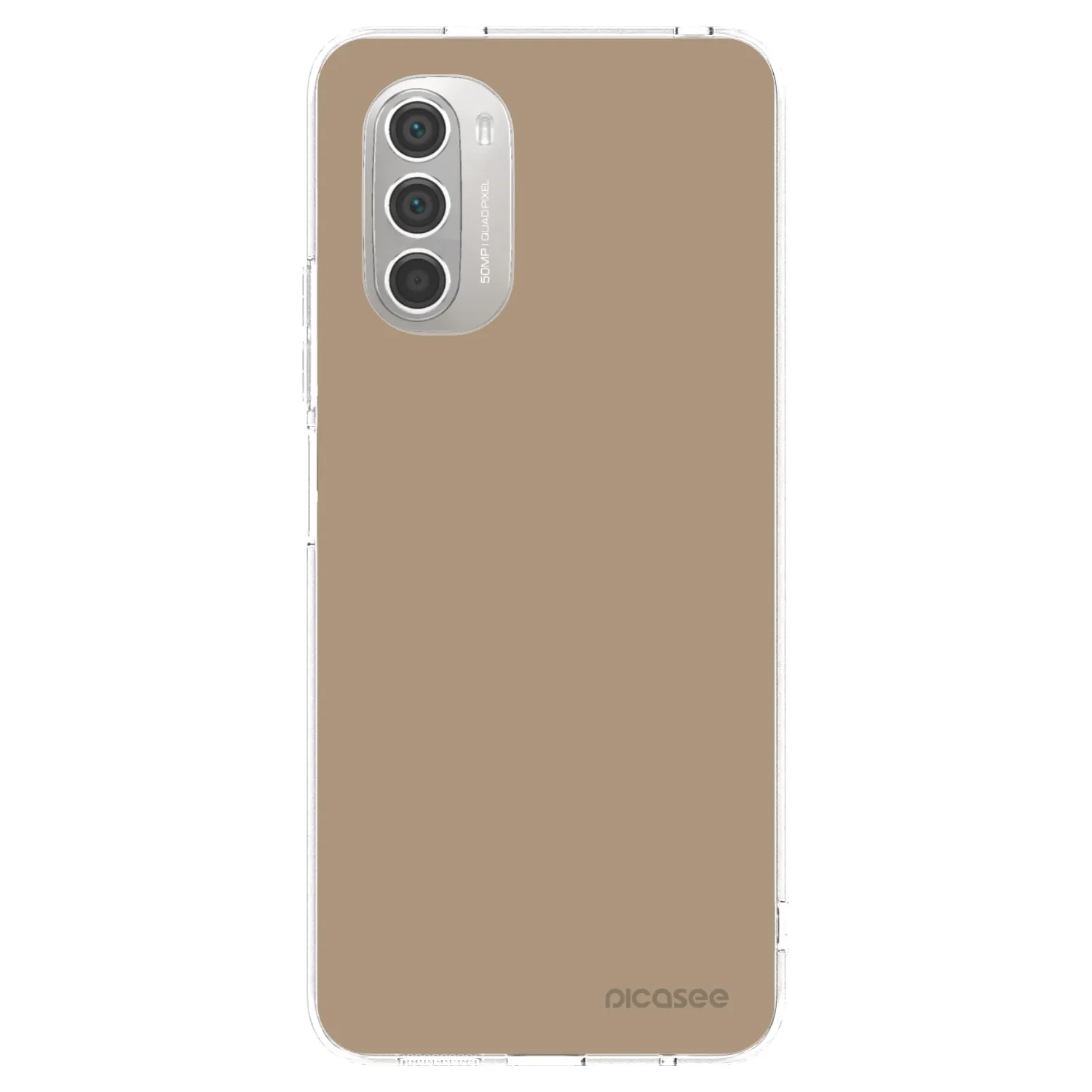 Picasee silikonska prozirna maskica za Motorola Moto G51 - Soft Sand
