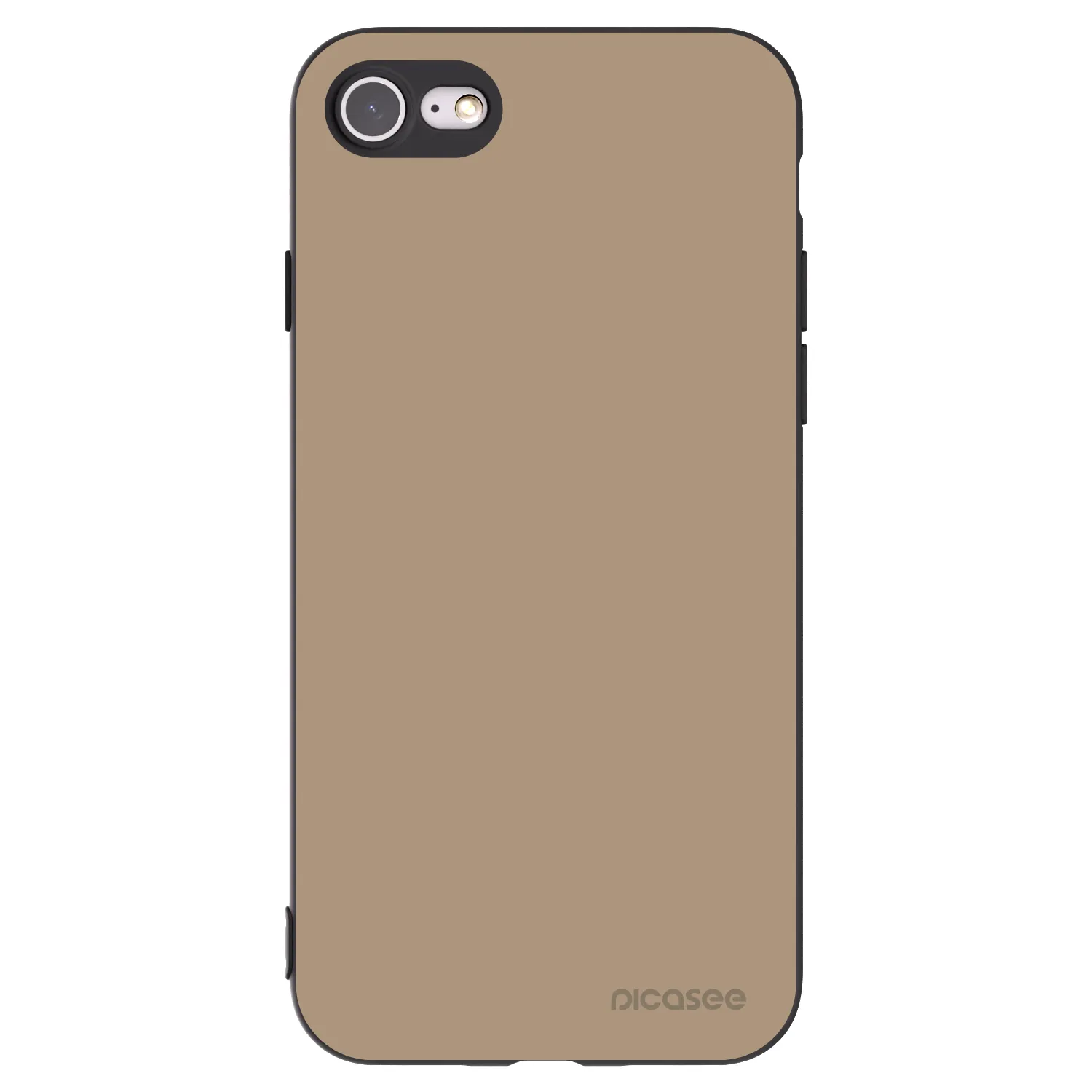 Picasee crna silikonska maskica za Apple iPhone 7 - Soft Sand