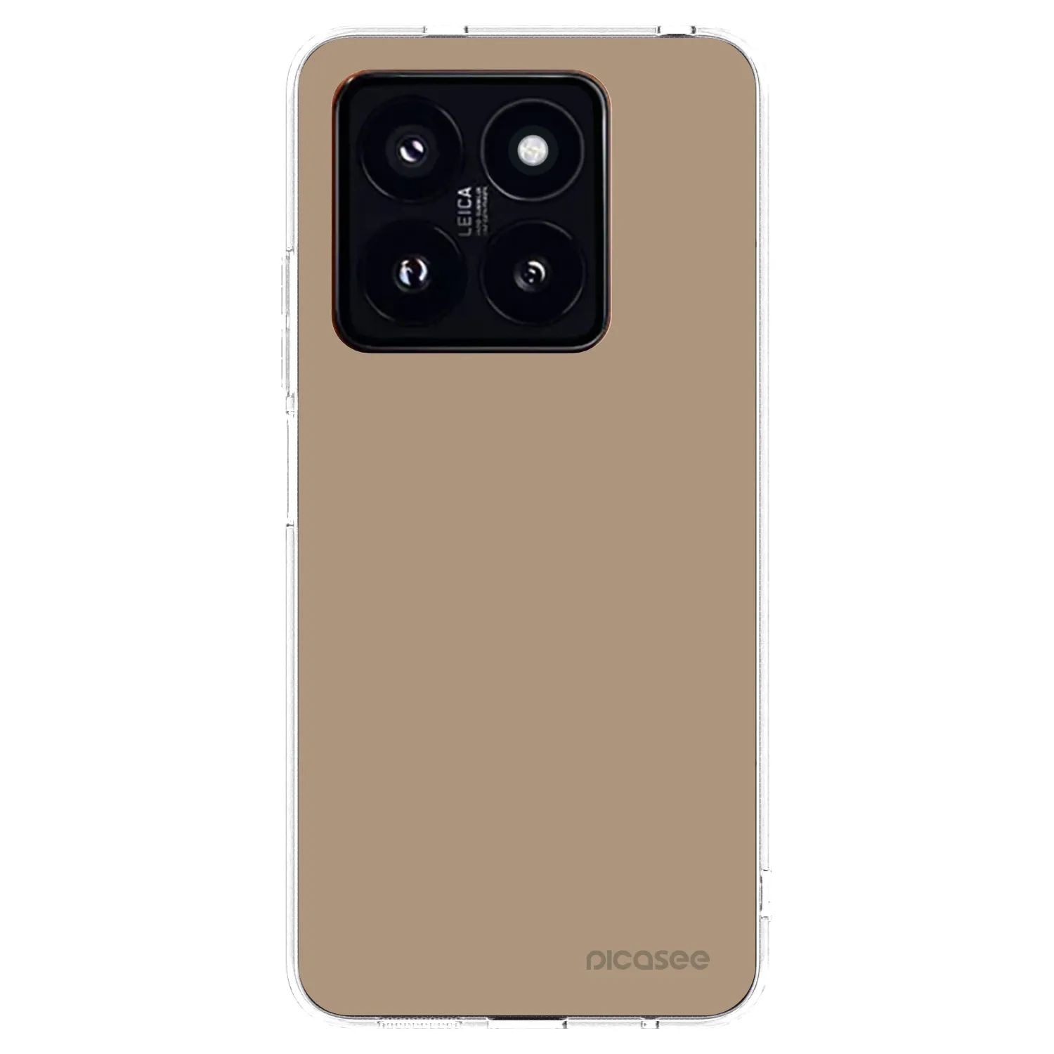 Picasee silikonska prozirna maskica za Xiaomi 14 Pro - Soft Sand