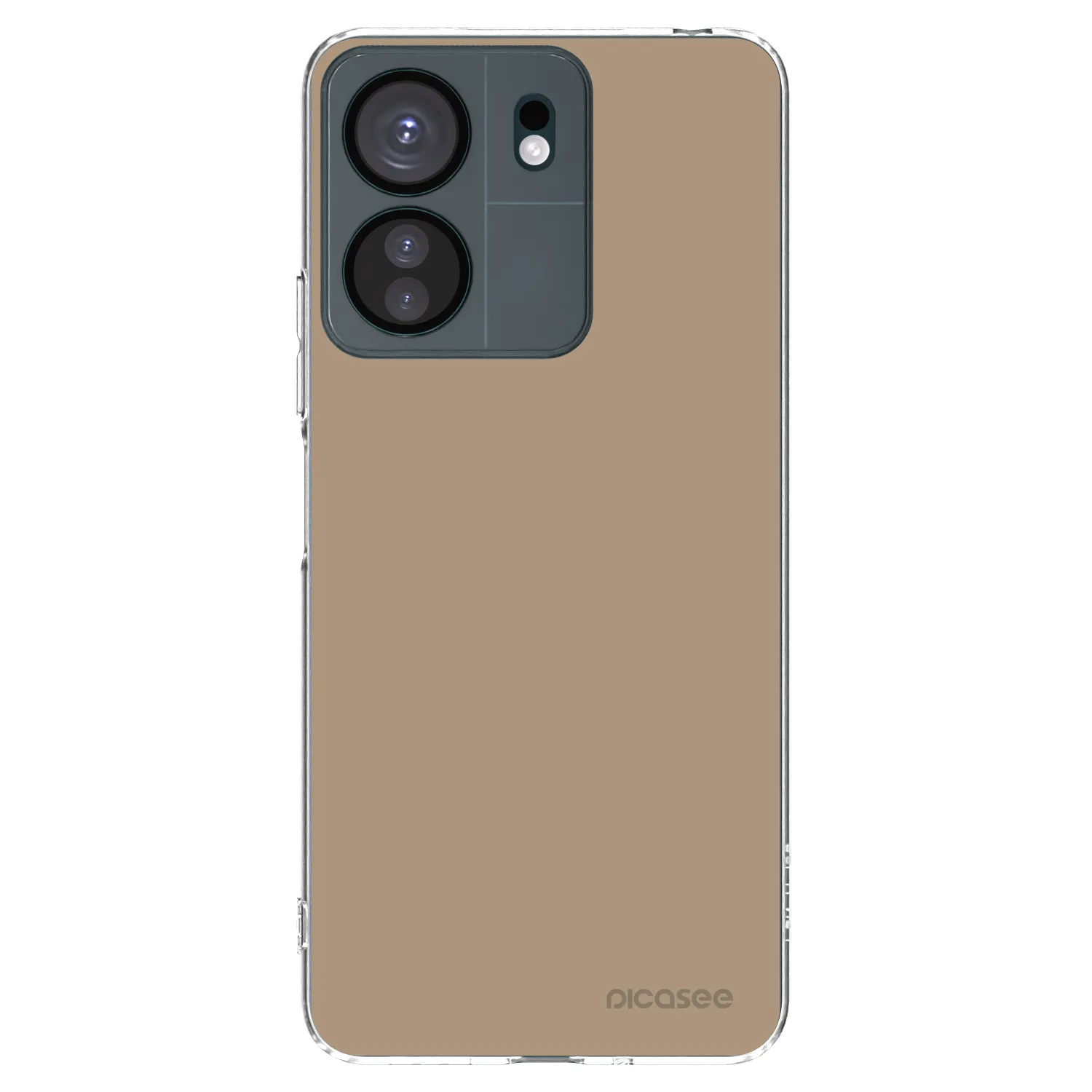 Picasee silikonska prozirna maskica za Xiaomi Redmi 13C 4G - Soft Sand