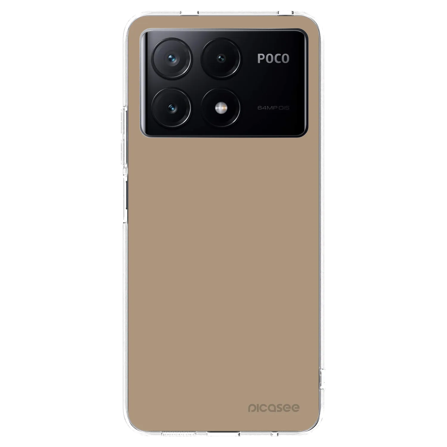 Picasee silikonska prozirna maskica za Xiaomi Poco X6 Pro - Soft Sand