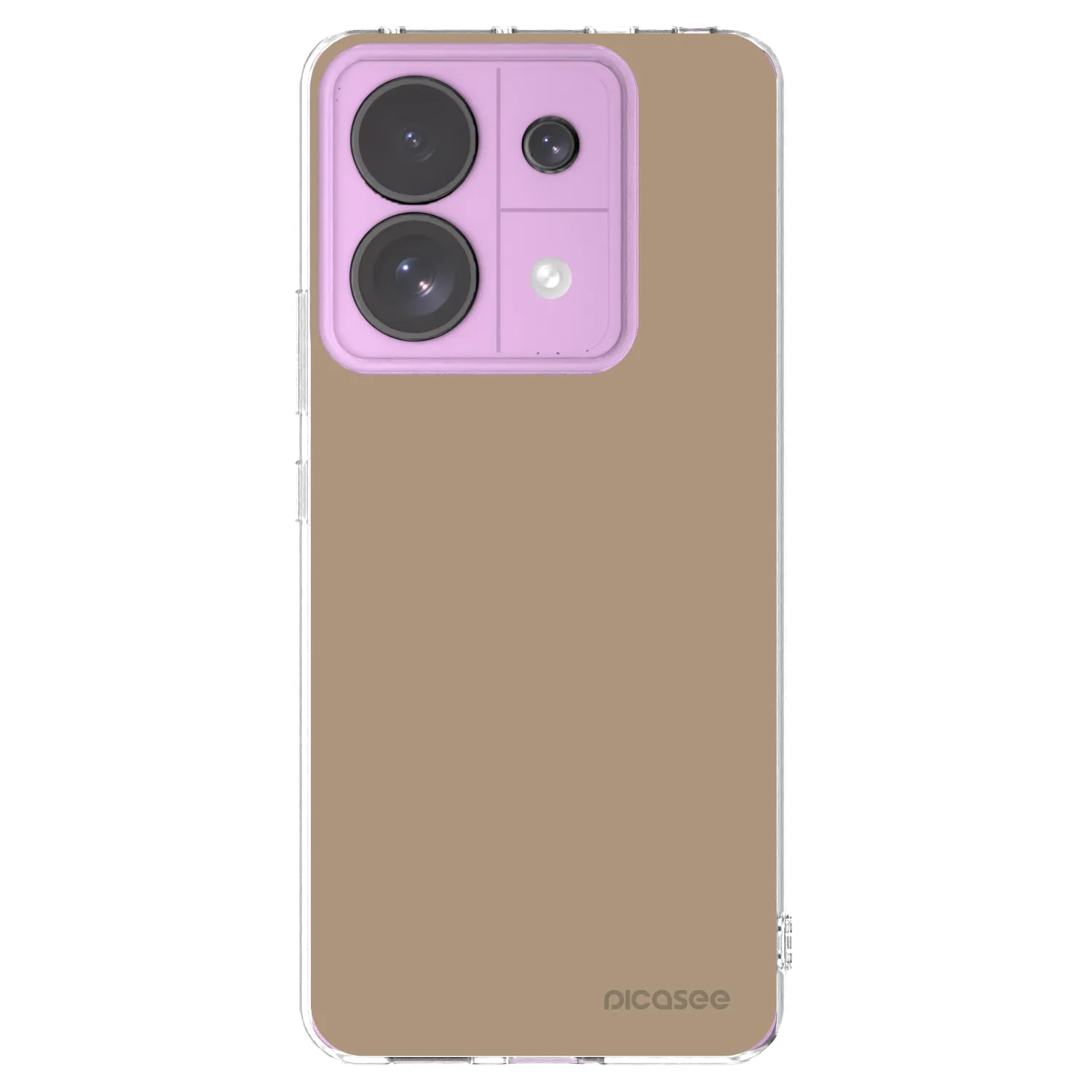 Picasee silikonska prozirna maskica za Xiaomi Redmi Note 13 Pro 5G - Soft Sand