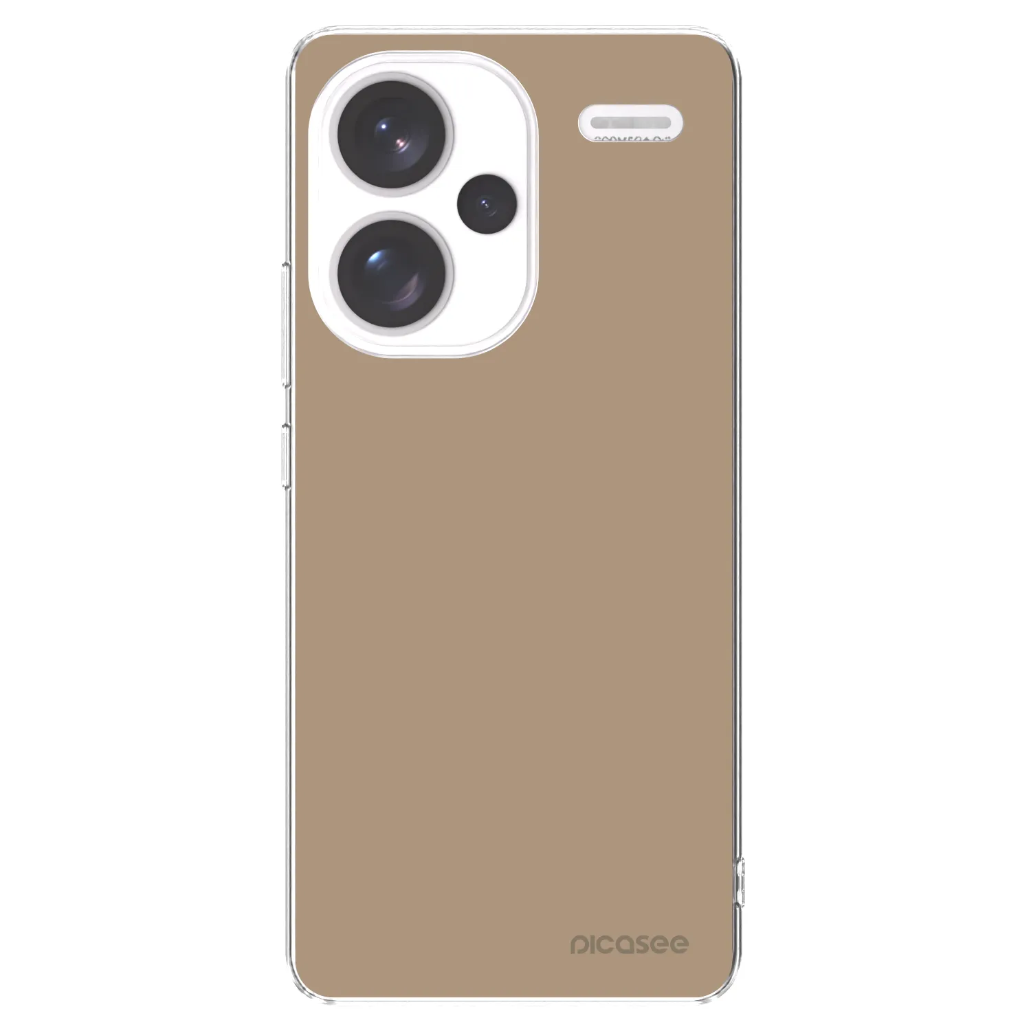 Picasee silikonska prozirna maskica za Xiaomi Redmi Note 13 Pro+ 5G - Soft Sand