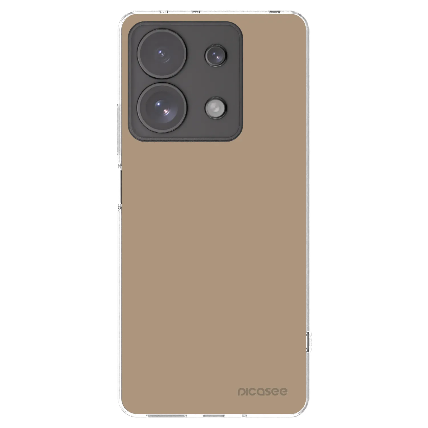 Picasee silikonska prozirna maskica za Xiaomi Redmi Note 13 Pro 4G - Soft Sand