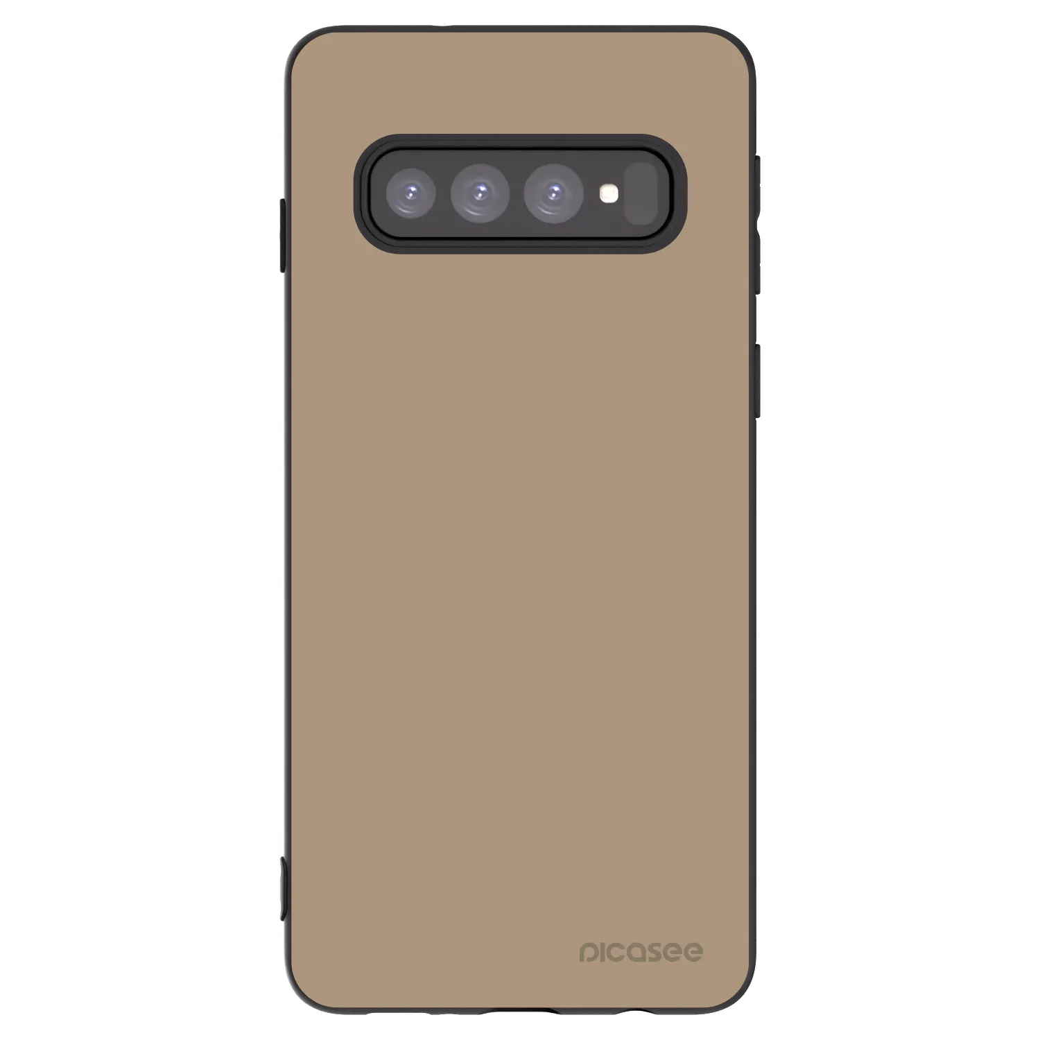 Picasee crna silikonska maskica za Samsung Galaxy S10 G973 - Soft Sand