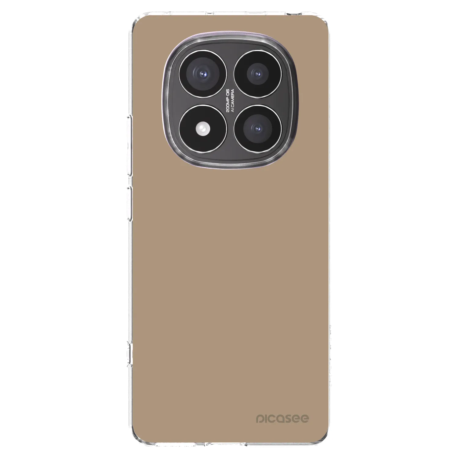 Picasee silikonska prozirna maskica za Xiaomi Redmi Note 14 Pro+ 5G - Soft Sand